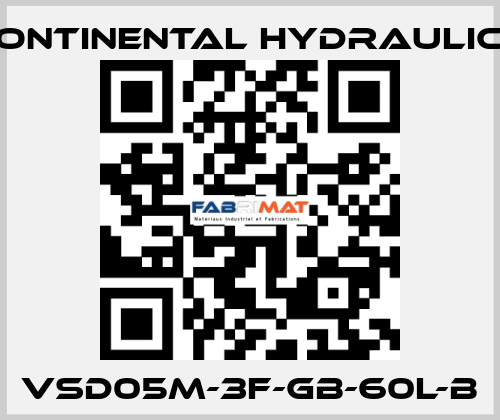 VSD05M-3F-GB-60L-B Continental Hydraulics