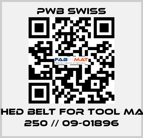 toothed belt for Tool Master 250 // 09-01896 PWB Swiss