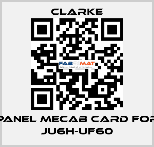 panel mecab card for JU6H-UF60 Clarke