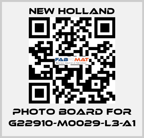 Photo Board for G22910-M0029-L3-A1 New Holland