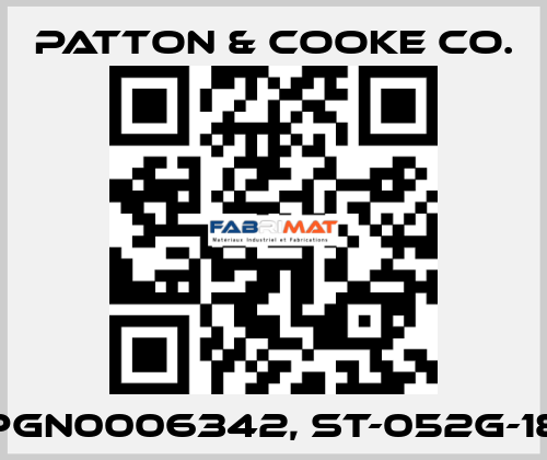 PGN0006342, ST-052G-18 Patton & Cooke Co.
