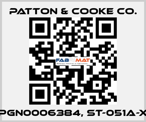 PGN0006384, ST-051A-X Patton & Cooke Co.