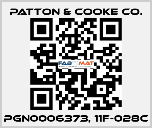 PGN0006373, 11F-028C Patton & Cooke Co.