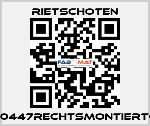 300/45910447RECHTSMONTIERTGMRSP/T RIETSCHOTEN