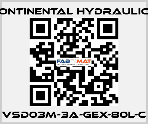 VSD03M-3A-GEX-80L-C Continental Hydraulics