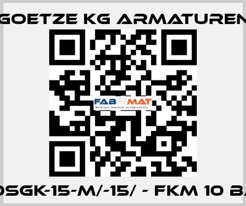 810sGK-15-m/-15/ - FKM 10 bar Goetze KG Armaturen