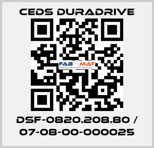 DSF-0820.208.80 / 07-08-00-000025 Ceds Duradrive