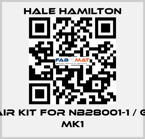 Repair kit for NB28001-1 / GLD15 MK1 HALE HAMILTON