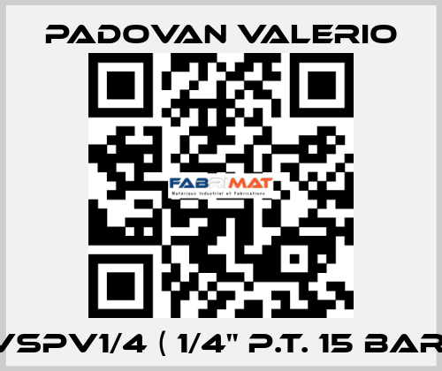 VSPV1/4 ( 1/4" p.t. 15 bar) PADOVAN VALERIO