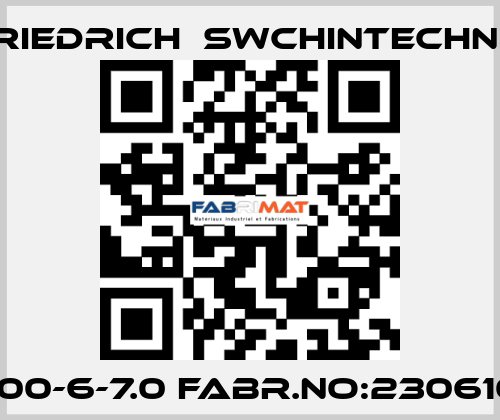 F 1600-6-7.0 FABR.NO:23061046 Friedrich  Swchintechnik