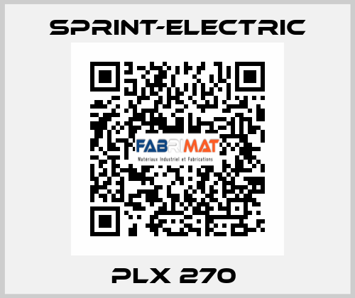 PLX 270  Sprint-Electric