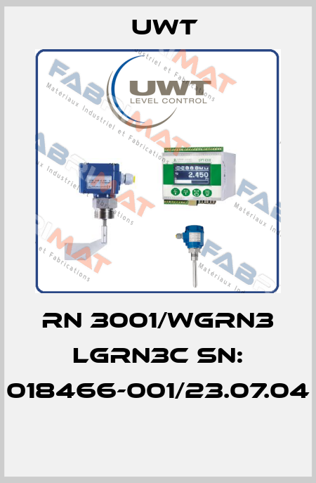 RN 3001/WgRN3 LgRN3c SN: 018466-001/23.07.04  Uwt
