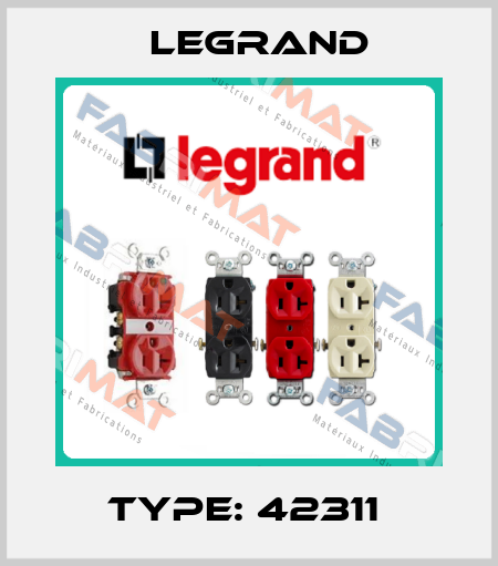 Type: 42311  Legrand