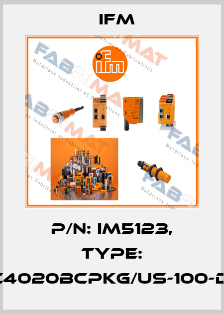 P/N: IM5123, Type: IMC4020BCPKG/US-100-DPA Ifm