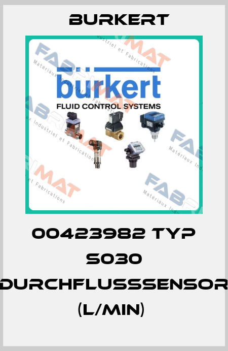 00423982 Typ S030 Durchflusssensor (l/min)  Burkert