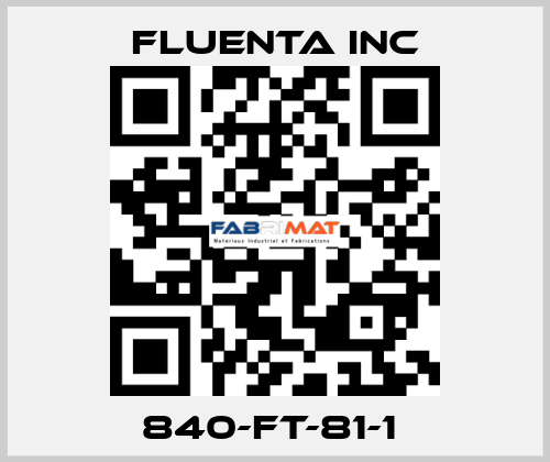 840-FT-81-1  Fluenta Inc