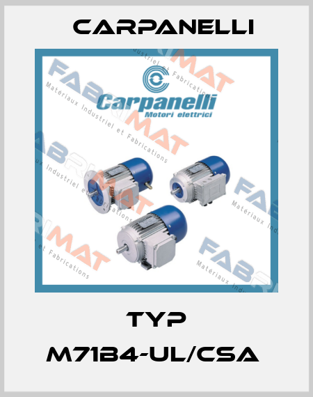 Typ M71b4-UL/CSA  Carpanelli