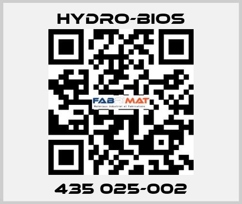 435 025-002 Hydro-Bios