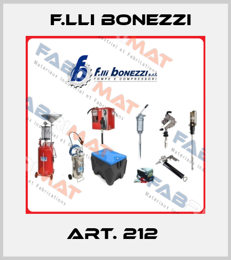 Art. 212  F.lli Bonezzi