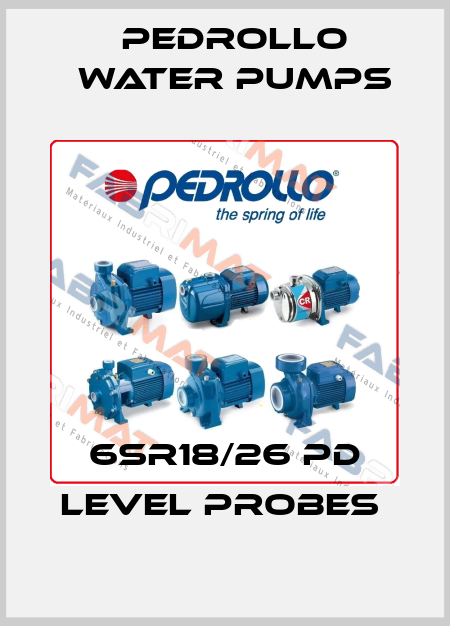  6SR18/26 PD level probes  Pedrollo Water Pumps