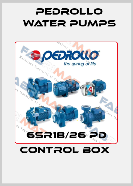 6SR18/26 PD control box  Pedrollo Water Pumps