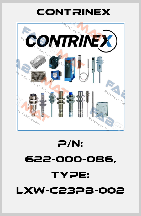 p/n: 622-000-086, Type: LXW-C23PB-002 Contrinex