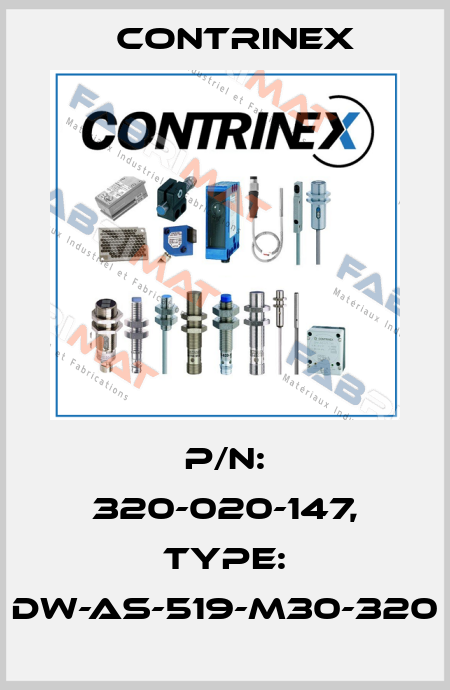 p/n: 320-020-147, Type: DW-AS-519-M30-320 Contrinex