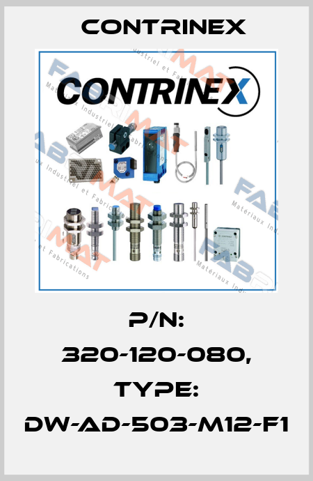 p/n: 320-120-080, Type: DW-AD-503-M12-F1 Contrinex
