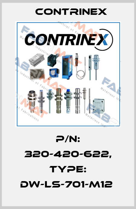 P/N: 320-420-622, Type: DW-LS-701-M12  Contrinex