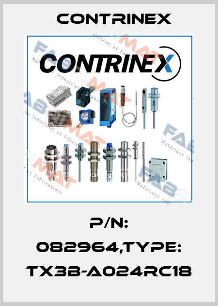 P/N: 082964,Type: TX3B-A024RC18 Contrinex