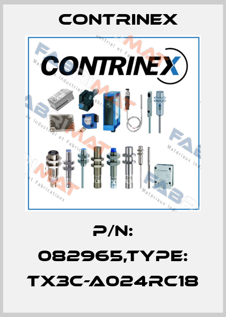 P/N: 082965,Type: TX3C-A024RC18 Contrinex
