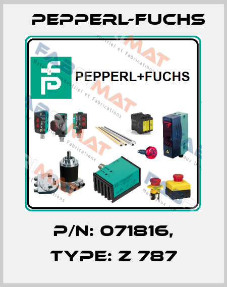 p/n: 071816, Type: Z 787 Pepperl-Fuchs