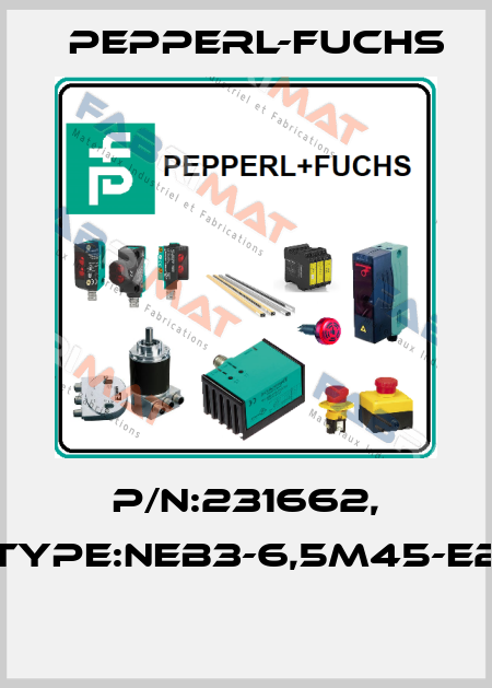 P/N:231662, Type:NEB3-6,5M45-E2  Pepperl-Fuchs