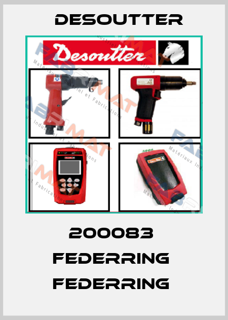 200083  FEDERRING  FEDERRING  Desoutter