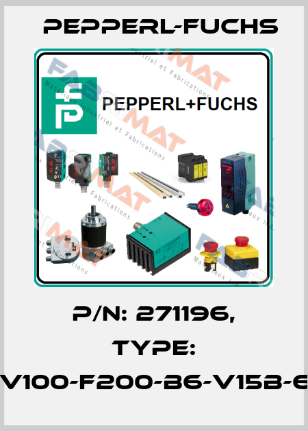 p/n: 271196, Type: PCV100-F200-B6-V15B-6011 Pepperl-Fuchs