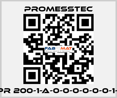 PPR 200-1-A-0-0-0-0-0-0-1-0  Promesstec