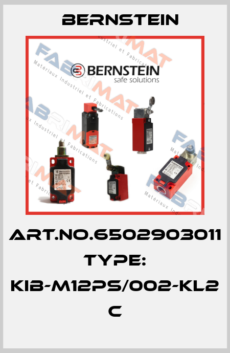 Art.No.6502903011 Type: KIB-M12PS/002-KL2            C Bernstein