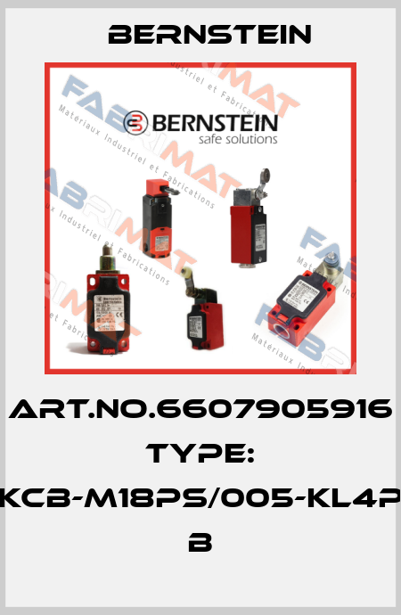 Art.No.6607905916 Type: KCB-M18PS/005-KL4P           B Bernstein
