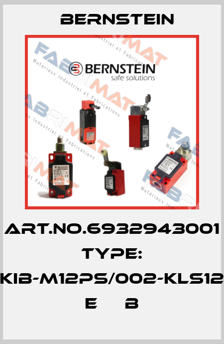 Art.No.6932943001 Type: KIB-M12PS/002-KLS12    E     B Bernstein