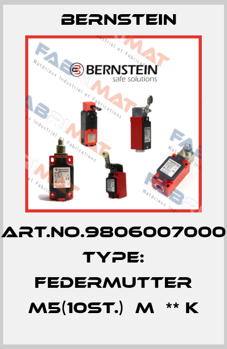 Art.No.9806007000 Type: FEDERMUTTER M5(10ST.)  M  ** K Bernstein