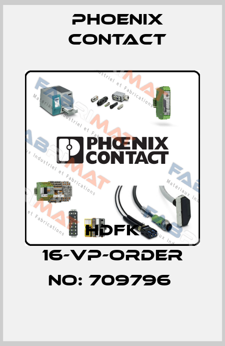 HDFK 16-VP-ORDER NO: 709796  Phoenix Contact