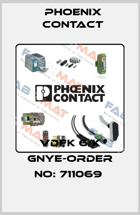 VDFK 6/K GNYE-ORDER NO: 711069  Phoenix Contact