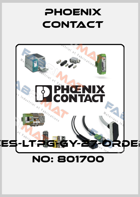 CES-LTPG-GY-27-ORDER NO: 801700  Phoenix Contact