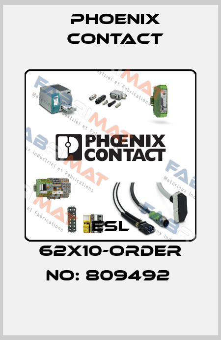 ESL 62X10-ORDER NO: 809492  Phoenix Contact