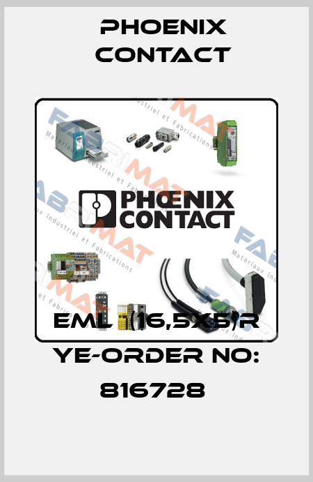 EML  (16,5X5)R YE-ORDER NO: 816728  Phoenix Contact