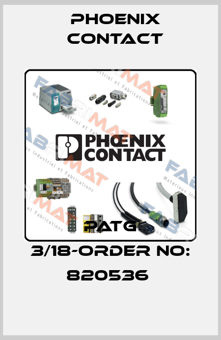 PATG 3/18-ORDER NO: 820536  Phoenix Contact
