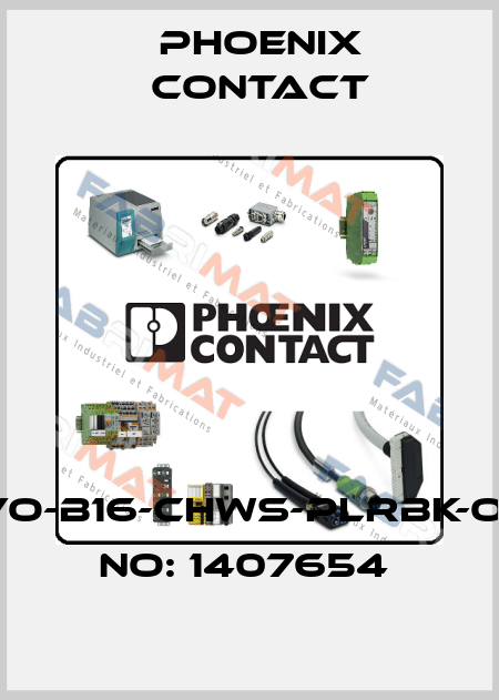 HC-EVO-B16-CHWS-PLRBK-ORDER NO: 1407654  Phoenix Contact