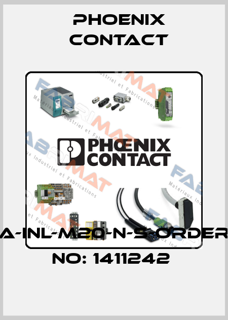 A-INL-M20-N-S-ORDER NO: 1411242  Phoenix Contact