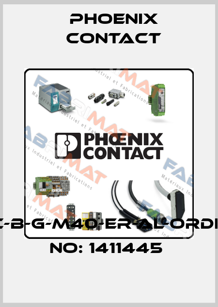 HC-B-G-M40-ER-AL-ORDER NO: 1411445  Phoenix Contact
