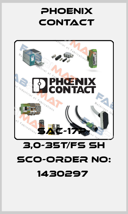 SAC-17P- 3,0-35T/FS SH SCO-ORDER NO: 1430297  Phoenix Contact